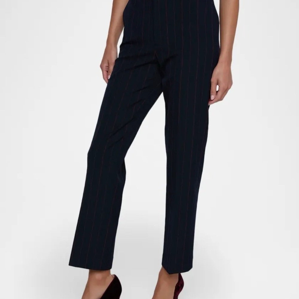 L'AGENCE Midnight Straight-Leg Trousers